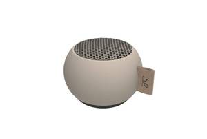 lot 132 image: KREAFUNK aGO mini Portable Bluetooth Speaker, Water Resistant (IPX5), Up to 12 Hours of Wireless Play, Stereo Sound, Wireless Speaker for Indoor and Outdoor (Beige) - Retail $40