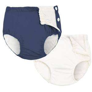 lot 139 image: Joyo roy 2 Pcs Reusable Swim Diapers Snaps Unisex Baby Swim Diaper Size 2 Waterproof Toddler Swimming Diaper 2T Soft Washable Baby Boy and Girl Water Diapers Medium for Swimming Lesson - Retail $17