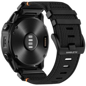 lot 148 image: Bandletic Compatible with Garmin Fenix 8 51mm 7X 6X 5X Watch Band - 26mm Quick Fit Rugged Nylon Strap for Fenix 7X 6X Pro5X Plus33 HRInstinct 2X Solar 3 50mm EnduroQuatix 6X 7XTactixEpix Pro 2 - Retail $31