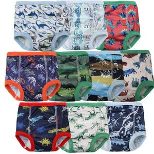 lot 152 image: Joyo roy 10Pcs Strong Absorbent Toilet Training Pants 6T Soft Thick Padded Leakproof Toddler Potty Training Underwear for Boys Size 6 Underwear Comfortable Washable Waterproof Big Kid Pee Pants - Retail $32