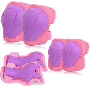 lot 155 image: Kids Protective Gear, Knee Pads Elbow Pads with Wrist Guards for Roller Skating Cycling Skateboard Bike Scooter Rollerblade Safety Gear for Kids 2-7 Years Old - Retail $13