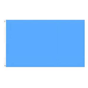 lot 158 image: 3x5 Foot Solid Blue Flag, Vivid Color Fade-Resistant Blue Flags, Double Stitched Plain Blank Flags to Decorate with Brass Grommets - Retail $8