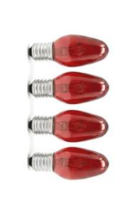 lot 160 image: Sweet Online Deal Red Mini C7 Incandescent Night Light Bulb - 4 CT - Retail $7