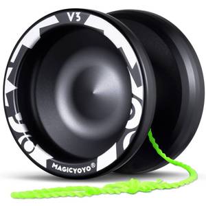 lot 168 image: MAGICYOYO V3 Yoyo for Kids 8-12 or Above, Responsive Yoyo Professional with Dual Function, Professional Trick Yo yo for Adults with 12 Yo-yo Strings, KK Bearing, Bearing Puller, Axle,Case Bag -Black - Retail $17