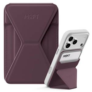 lot 190 image: MOFT Magnetic Wallet Stand Compatible with iPhone 171615141312 Series, Angle Adjustment & Magsafe Compatible MOVAS Phone Stand,BlackBerry - Retail $25