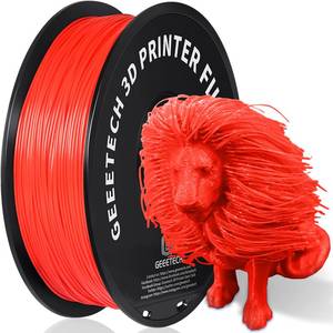 lot 192 image: Geeetech Red PLA Filament 1.75mm 1KG, 3D Printer Filament Dimensional Accuracy - 0.02 mm, 1kg per Spool(2.2lbs) 3D Printing Filament Fits for Most FDM 3D Printers - Retail $27