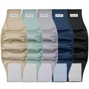 lot 195 image: ttisnaps 5 Pack Dog Diapers Male Reusable Belly Bands Washable for Large Male Dogs, High Absorbency for Puppy & Doggy, Size XL - Retail $28