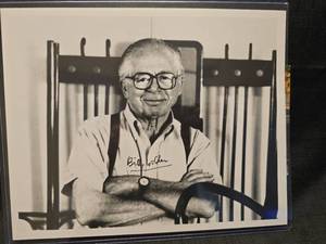 lot 3754 image: Billy Wilder Signed Black and White Photo with Press Document
