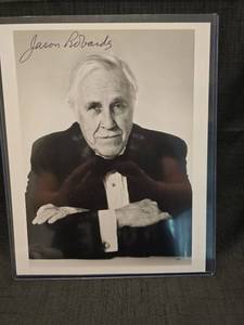 lot 3756 image: Jason Robards Signed 8x10 Black and White Photo