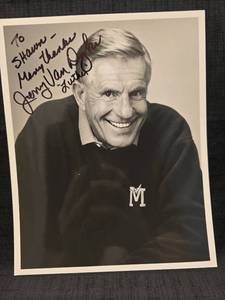 lot 3764 image: Jerry Van Dyke Signed 8x10 Black and White Photo - Luther Inscription