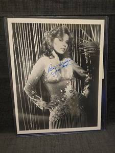 lot 50979 image: Edy Williams Signed 8x10 Black and White Photo with Signed Index Card