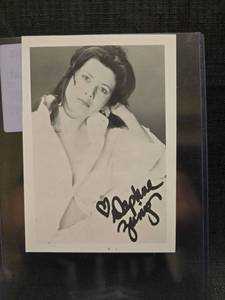 lot 50997 image: Daphne Zuniga Signed Black and White Photo