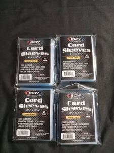 lot 60351 image: BCW Card Sleeves Thick Card 2�� x 3�� 2 Mil 100-Count 4-Pack