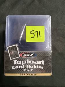 lot 60352 image: BCW Topload Card Holder 3 x 4 Thick Card 59 Pt