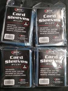 lot 60354 image: CCM Card Sleeves 2-Pack 100 Sleeves Standard Clear