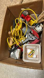 lot 35 image: Electrical Tools and Accessories Lot with Extension Cord and Work Light