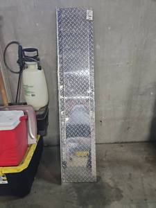 lot 1058 image: Diamond Plate Tread Panel with Piano Hinge Folding 11x58