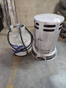 lot 1060 image: Propane Heater with Thermostat Control and Propane Tank Works