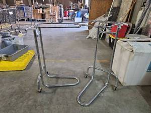 lot 1062 image: 2 Mobile Trash or Laundry Carts with and Casters