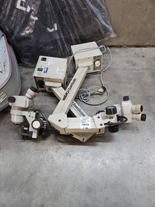 lot 1072 image: WALLACH ZoomScope Surgical Microscope System with Evinrude Motor Mount Lot of 2- Untested