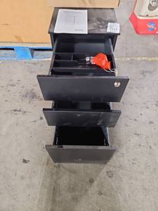 lot 1112 image: DEVAISE PB Mini Mobile Steel File Cabinet 3-Drawer