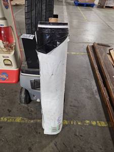 lot 1115 image: Rolled Polyethylene Sheeting Black and White Unknown Length