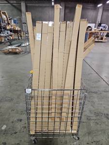 lot 1126 image: Lot of 30 - NEW Curtain Rods 47-83 inch Mixed Colors and Finishes