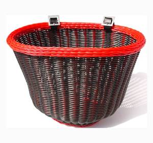 lot 1162 image: Lot of 8 NEW Adult Front Handlebar Bike Basket, All Weather, Water Resistant, Adjustable Leather Straps