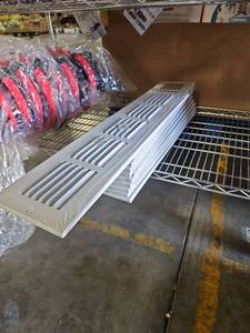 lot 1163 image: Truaire Baseboard Register 24x4 White Lot of 8 T70M24X04 Lot of 11 NEW