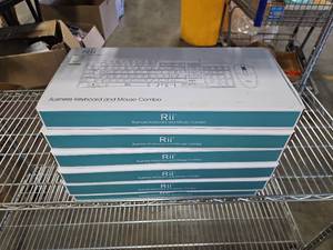 lot 29621 image: Rii Business Keyboard and Mouse Combo RK203 RM203 Lot of 6