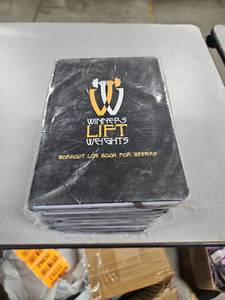 lot 29632 image: Lot of 10 Winners Lift Weights Workout Log Book X002714OER NEW