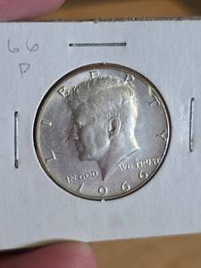 lot 36 image: 1966-D JFK silver half dollar