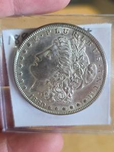 lot 41 image: 1880-S AU Morgan Silver Dollar