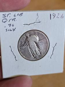 lot 44 image: 1926 Standing Liberty silver Quarter