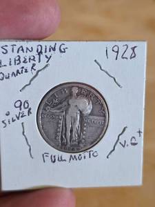 lot 48 image: 1928 Standing Liberty silver Quarter