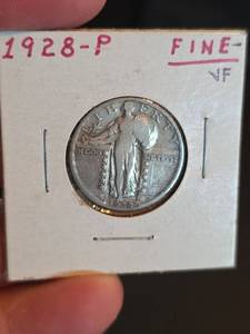 lot 53 image: 1928-P Standing Liberty silver Quarter