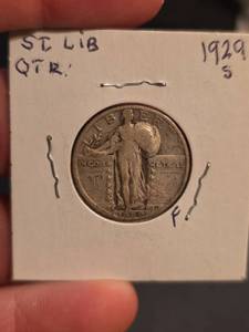 lot 61 image: 1929-S Standing Liberty silver Quarter