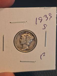 lot 116 image: 1935-S Mercury silver dime