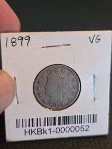 lot 147 image: 1899 V Nickle