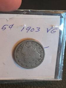 lot 153 image: 1903 V Nickle