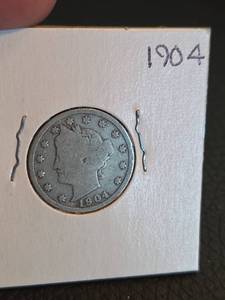 lot 155 image: 1904 V Nickle