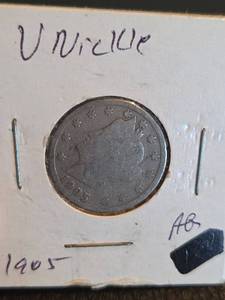 lot 156 image: 1905 V Nickle
