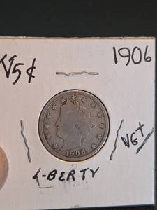 lot 157 image: 1906 V Nickle