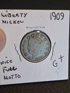 lot 160 image: 1909 V Nickle