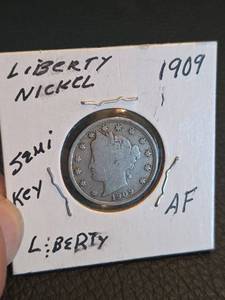 lot 162 image: 1909 V Nickle