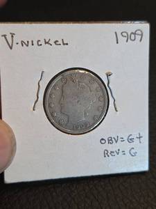 lot 171 image: 1909 V Nickle