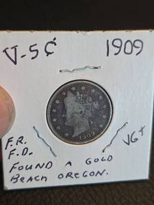 lot 172 image: 1909 V Nickle