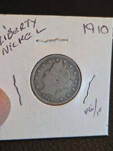lot 173 image: 1910 V Nickle