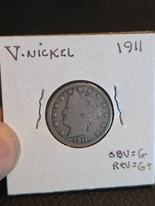 lot 174 image: 1911 V Nickle