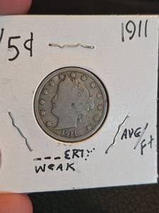 lot 175 image: 1911 V Nickle